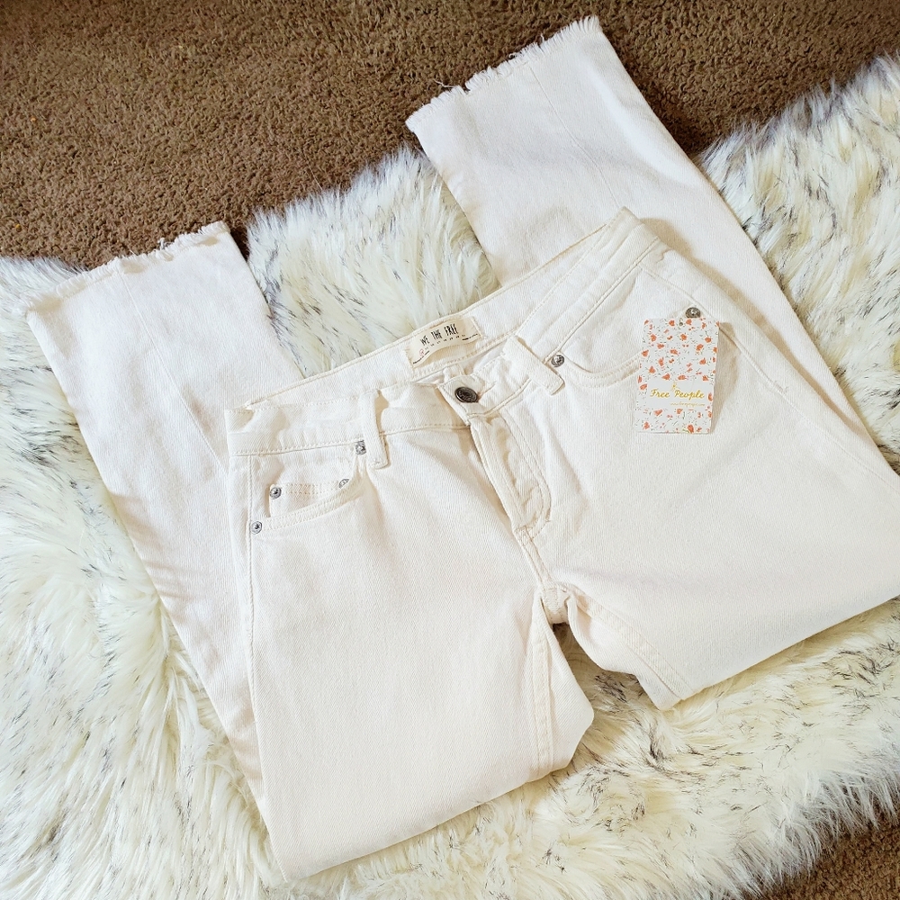 Free people white pants